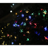 Instalatie Craciun, 5 Metri, 20 Becuri Led Tip Flori De Cires, Pentru Exterior Cu Incarcare Solara