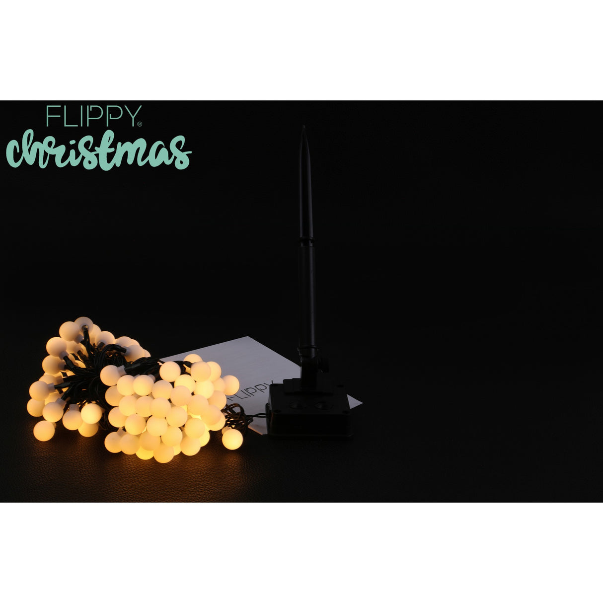 Instalatie Craciun, 5 metri, 20 de LED-uri cu ornament tip Bulb, 8 jocuri de lumini alb cald, cu energie solara, liniar, interior/exterior, Vivimall - vivimall.ro