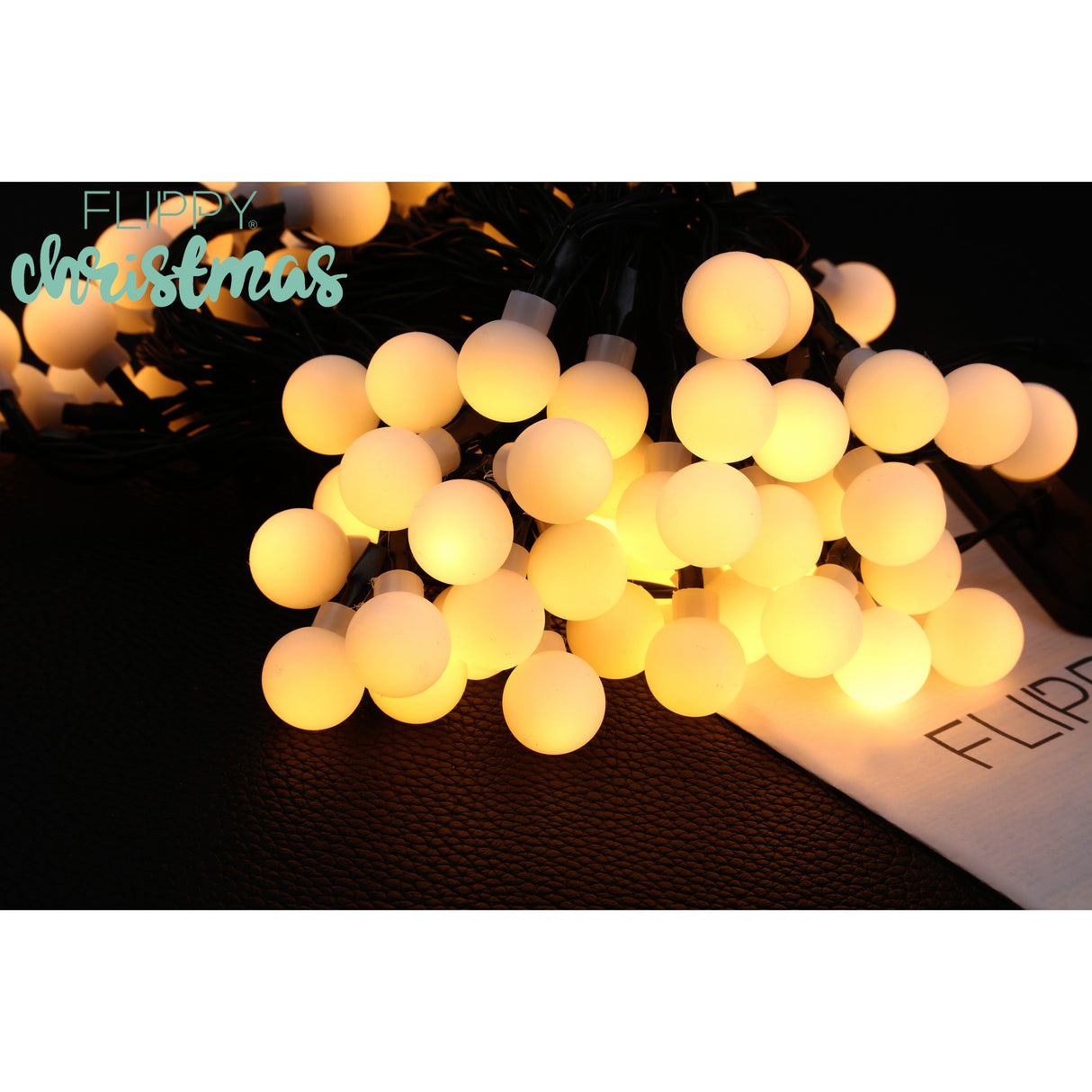 Instalatie Craciun, 5 Metri, 20 De Led-Uri Cu Ornament Tip Bulb, 8 Jocuri De Lumini Alb Cald, Cu Energie Solara, Liniar, Cablu, Interior/Exterior