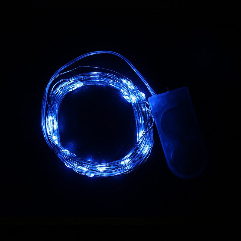 Instalatie Craciun, 5 Metri, 50 Led-Uri, Cu Baterii, Fir Cupru, Liniar, Interior/Exterior