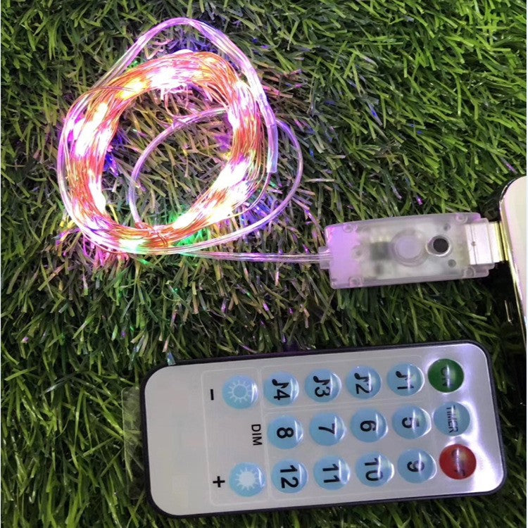 Instalatie Craciun, 5 Metri, 50 Led-Uri, Rgb, Sincronizare Muzica, Telecomanda 12 De Functii, Usb, Fir Cupru, Liniar, Interior/Exterior