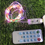 Instalatie Craciun, 5 Metri, 50 Led-Uri, Rgb, Sincronizare Muzica, Telecomanda 12 De Functii, Usb, Fir Cupru, Liniar, Interior/Exterior