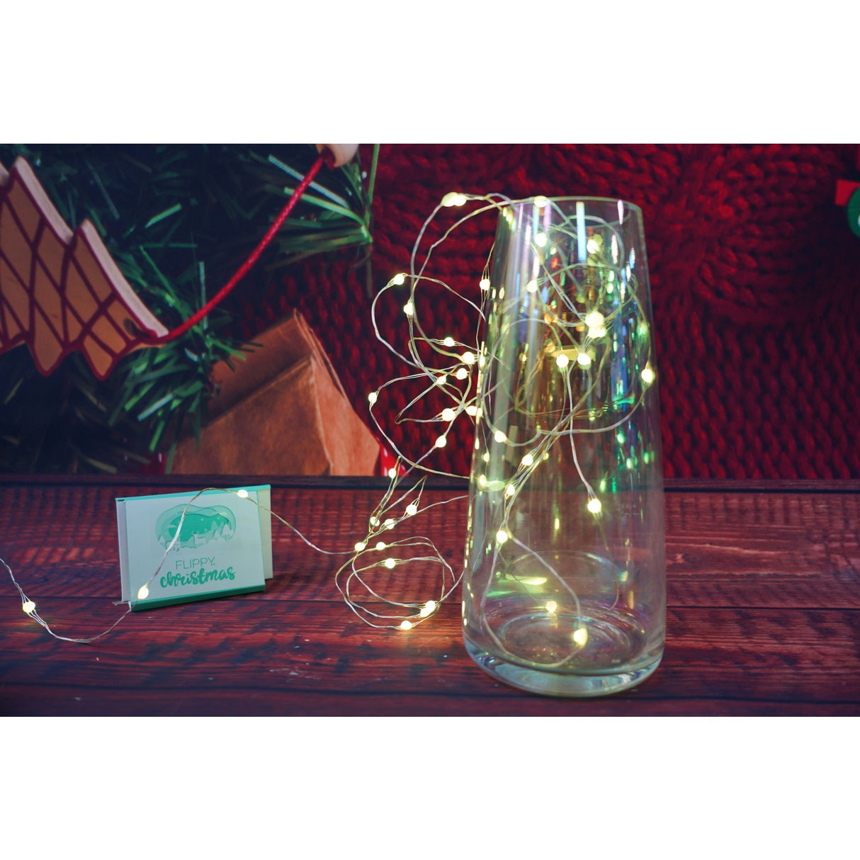 Instalatie Craciun, 5 metri, 50 LED-uri, telecomanda 32 de functii, multicolor RBG, fir cupru, USB, interior, Vivimall - vivimall.ro