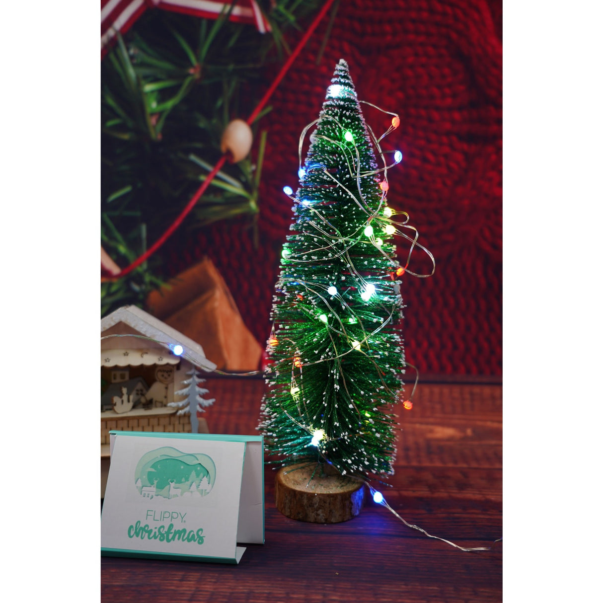 Instalatie Craciun, 5 metri, 50 LED-uri, telecomanda 32 de functii, multicolor RBG, fir cupru, USB, interior, Vivimall - vivimall.ro