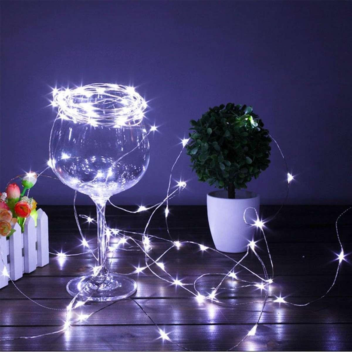 Instalatie Craciun, 5 Metri, 50 Led-Uri, Usb, Telecomanda Cu 8 Functii, Rece
