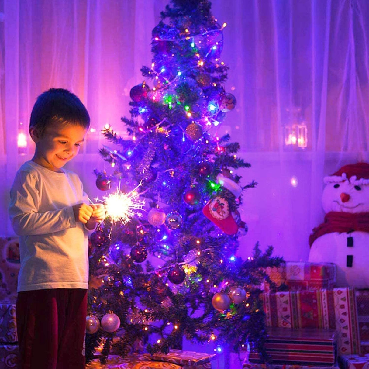 Instalatie Craciun, 60 m, 600 Led-uri ,Liniara, Multicolor, 8 jocuri de lumini, Transformator cu telecomanda, Interconectabila, Prelungitor 3 m inclus, Fir Transparent, Flippy - vivimall.ro