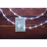 Instalatie Craciun, 66 m, 1584 Led-uri, Furtun Luminos, Alb rece, Transformator, 8 jocuri de lumini, Sectionabila, 220 V, Vivimall - vivimall.ro