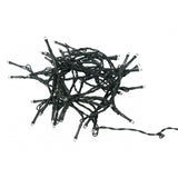 Instalatie Craciun, 8 metri, 50 de LED-uri, alb cald, telecomanda 8 functii, cu energie solara, fir negru, liniar, interior/exterior, Vivimall - vivimall.ro