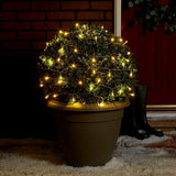 Instalatie Craciun, 70 M, 700 Led-Uri,Liniara, Alb Cald, 8 Jocuri De Lumini, Transformator, Interconectabila, Prelungitor 5 M Inclus, Fir