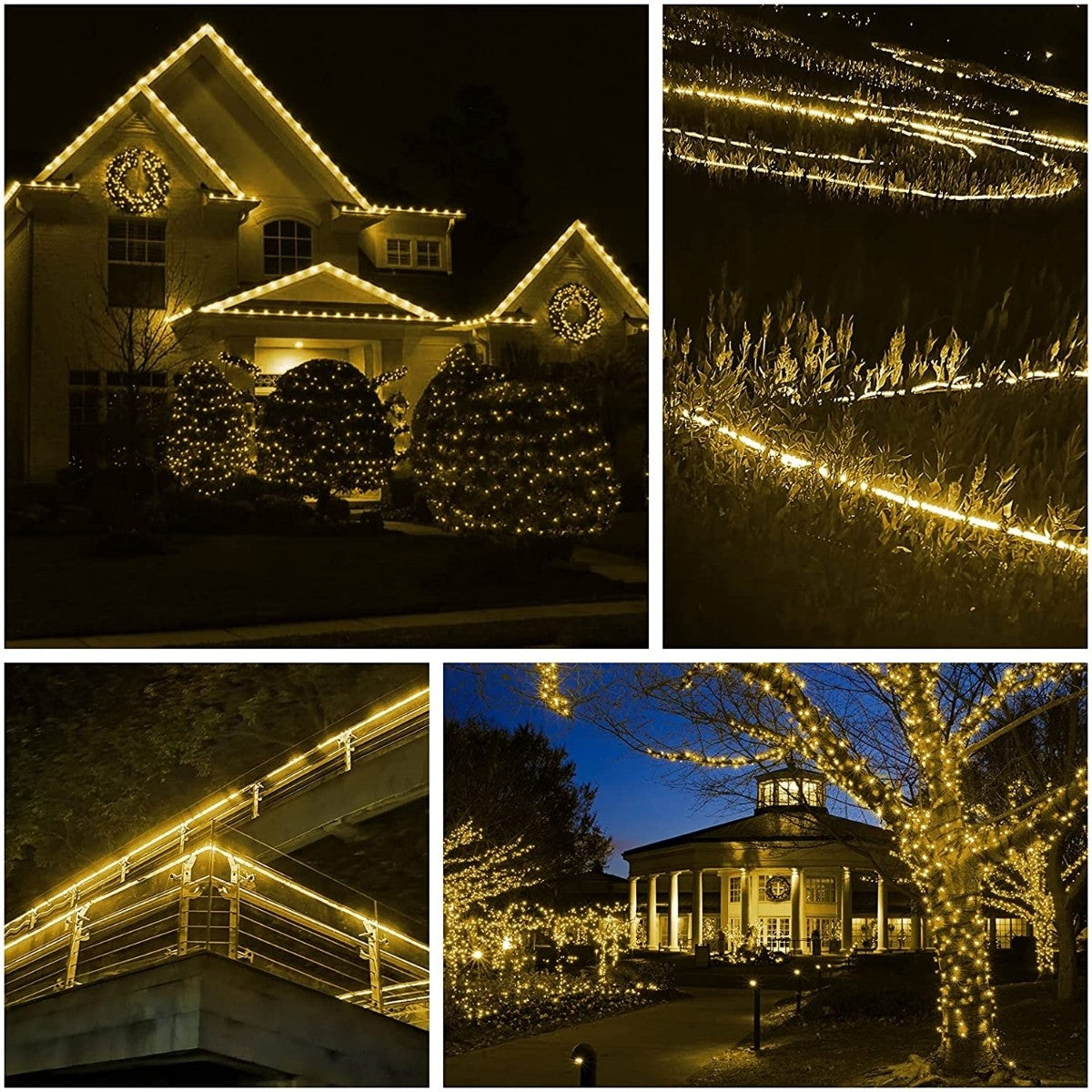 Instalatie Craciun, 74 M, 1776 Led-Uri,Furtun Luminos, 8 Jocuri De Lumini, Transformator, Sectionabila, 220 V