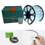 Instalatie Craciun, 76 m, 1824 Led-uri, Furtun Luminos, Alb rece, Transformator, Sectionabila, 220 V, Vivimall - vivimall.ro