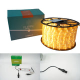 Instalatie Craciun, 80 M, 1920 Led-Uri,Furtun Luminos, 8 Jocuri De Lumini, Transformator, Sectionabila, 220 V