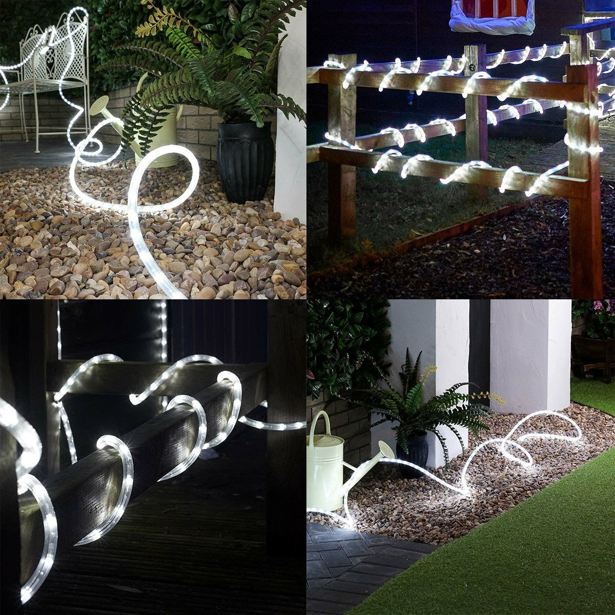 Instalatie Craciun, 80 M, 1920 Led-Uri, Furtun Luminos, Rece, Transformator, Sectionabila, 220 V