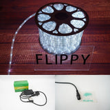 Instalatie Craciun, 80 M, 1920 Led-Uri, Furtun Luminos, Rece, Transformator, Sectionabila, 220 V
