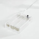 Instalatie Craciun cu baterii, 2 metri, 20 LED-uri tip Conuri de pin si figurine, Alb Cald, Vivimall - vivimall.ro