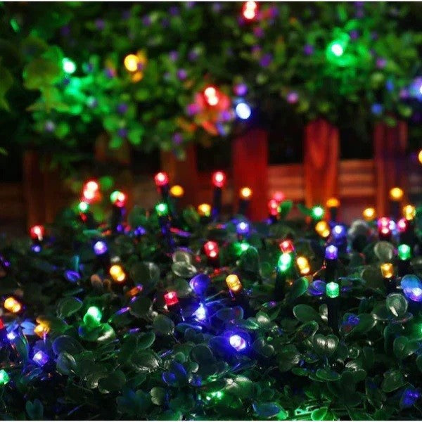 Instalatie Craciun 32 Metri, 300 De Led-Uri, Cu Energie Solara, Fir De Cupru, Liniar, Interior/Exterior