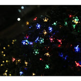 Instalatie Craciun, 5 Metri, 20 Becuri Led Tip Flori De Cires, Pentru Exterior Cu Incarcare Solara