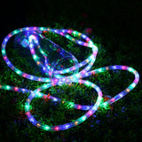 Instalatie Craciun Furtun Luminos Vivimall, 10 m, 100 LED-uri, Alb Cald, Baterii - vivimall.ro