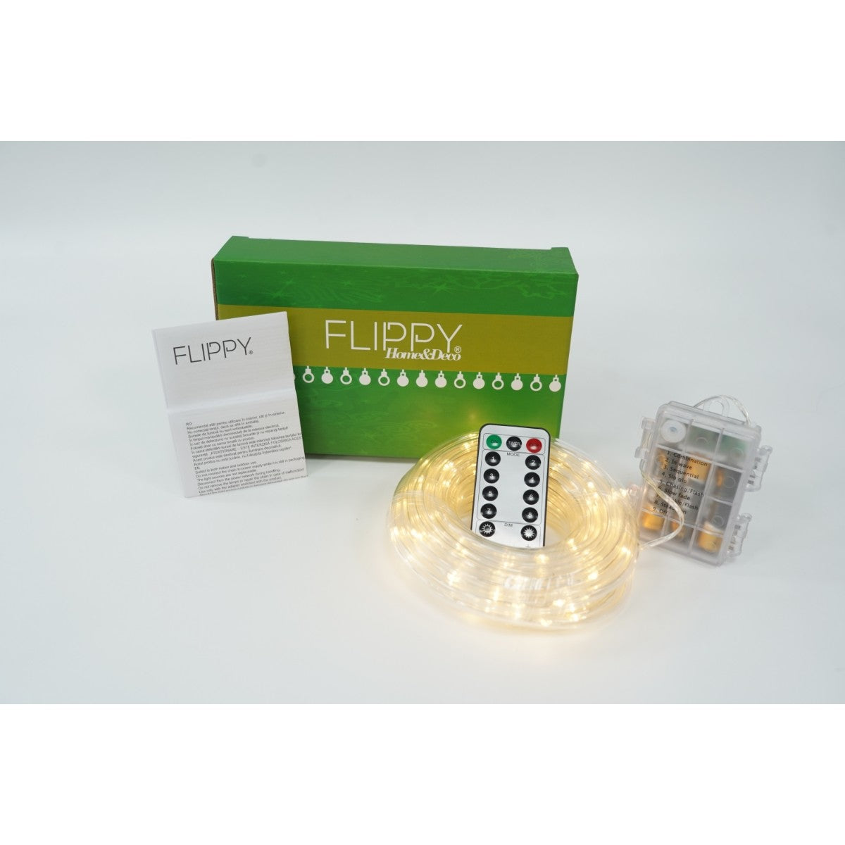 Instalatie Craciun Furtun Luminos 10 M, 100 Led-Uri, Baterii