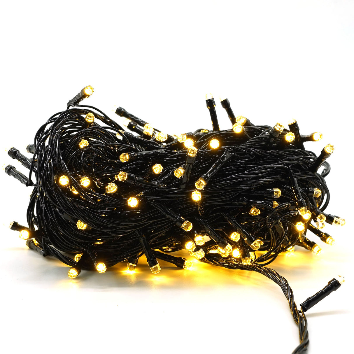 Instalatie De Craciun Liniara Yoto, 17 M, Din Care 1 M Cablu Priza 220V, 200 Led, 8 Jocuri De Lumini, Beculet In 6 Colturi, Pentru Interior, Controler, Fir, Alb Cald - vivimall.ro
