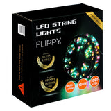 Instalatie Craciun liniara cu transformator, 100m, multicolor, 1000 LED-uri, fir negru, 8 jocuri de lumini, Vivimall - vivimall.ro