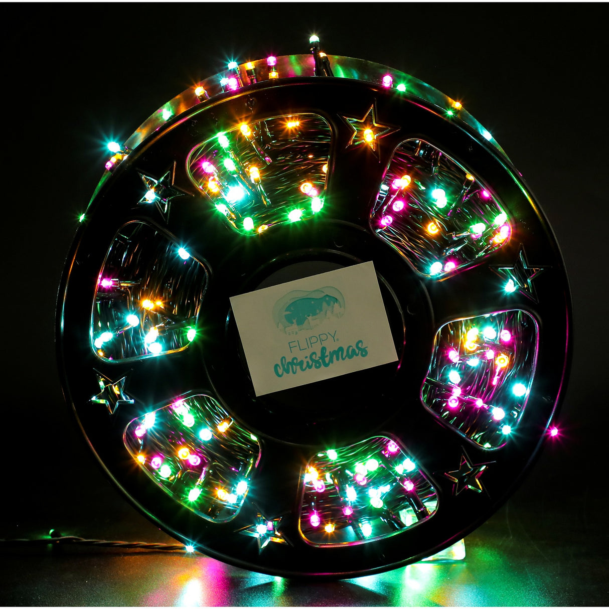 Instalatie Craciun Liniara Cu Transformator, 100M, 1000 Led-Uri, Fir Negru, 8 Jocuri De Lumini