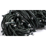 Instalatie Craciun liniara, cu transformator, 20 m, Alb Cald, 200 LED-uri V5, 8 jocuri de lumini, fir verde, Vivimall - vivimall.ro