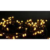 Instalatie Craciun Liniara, Cu Transformator, 20 M, Alb Cald, 200 Led-Uri V5, 8 Jocuri De Lumini, Fir