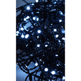 Instalatie Craciun Profesionala de Exterior IP65, 10 m, 240 Led-uri Mari ,Franjuri, Alb rece, Flash, Alimentator, Interconectabila, Prelungitor 6.5 m inclus, Fir Negru Cauciucat, 220v, Flippy - vivimall.ro
