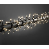 Instalatie Craciun Profesionala de Exterior IP65, 430 m, 4300 Led-uri Mari ,Liniara, Alb cald, Interconectabila, Prelungitor 1.5 m inclus, Fir Negru, Vivimall - vivimall.ro