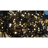 Instalatie Craciun Profesionala de Exterior IP65, 90 m, 2160 Led-uri Mari ,Franjuri, Alb cald, Flash, Alimentator de 1.5m, Interconectabila, Fir Negru Cauciucat, 220v, Vivimall - vivimall.ro