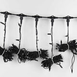 Instalatie Craciun Profesionala de Exterior IP65, Tip Perdea, 10m x 5m, 5000 Led-uri Mari, Alb rece, cu flash, Alimentator si prelungitor 6,5 m, Interconectabila, Fir negru, Vivimall - vivimall.ro