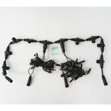 Instalatie Craciun Profesionala de Exterior IP65, Tip Perdea, 19m x 2m, 3800 Led-uri Mari, Alb rece, cu flash, Alimentator 1,5 m, Interconectabila, Fir negru, Vivimall - vivimall.ro