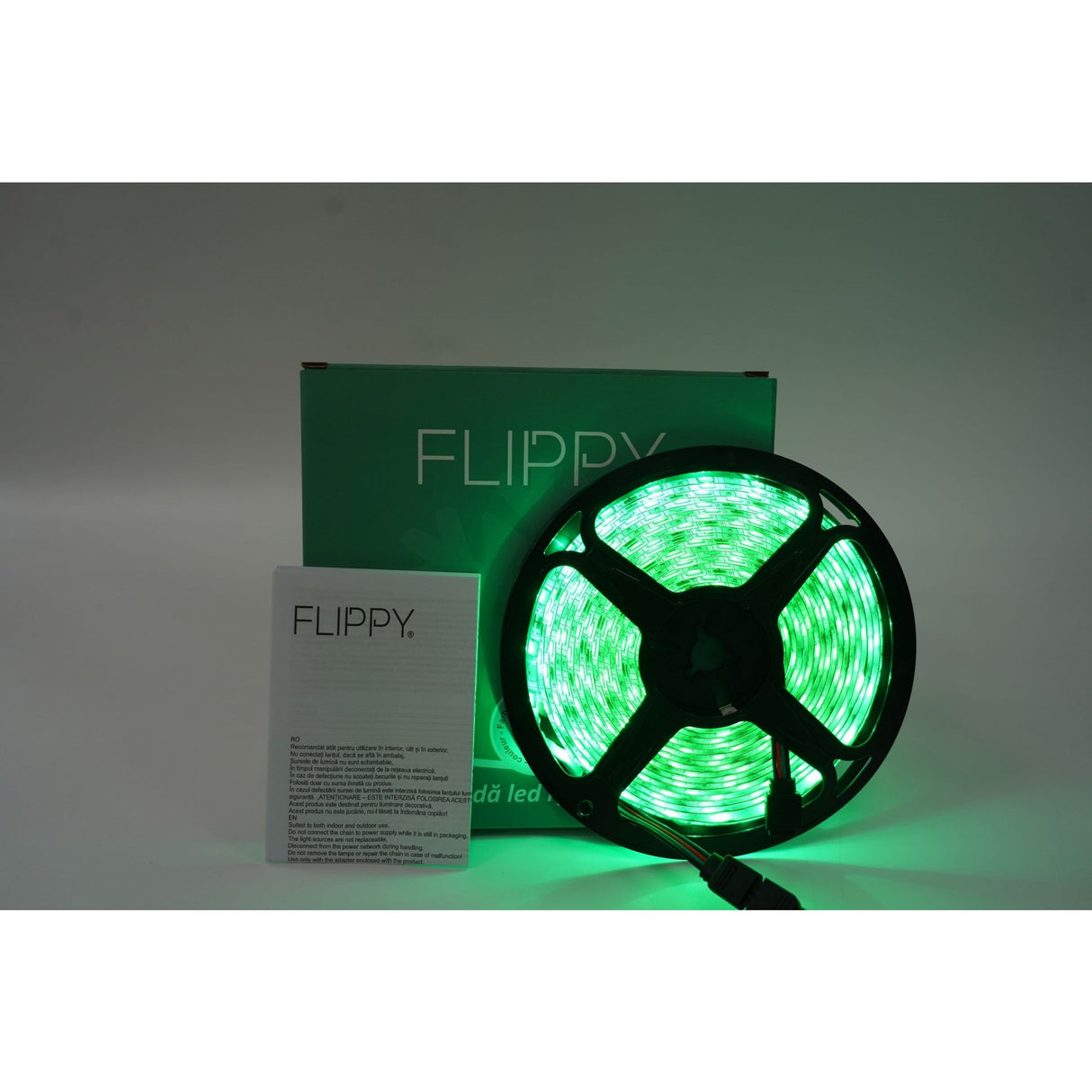 Instalatie Craciun, Tip Banda Rgb Luminoasa Cu Telecomanda, 5 M, 270 Led-Uri, Atentie! Necesita Alimentator