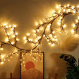 Instalatie Craciun Tip Creanga 144 Led-Uri, Conectare La Retea, 8 Jocuri De Lumini, Telecomanda, 2.5 M, Prelungitor 2 M, 3V, 1.5V, Fir, Alb Cald - vivimall.ro