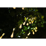 Instalatie Craciun, Tip Picaturi, 50 Led-Uri, 9.5 Metri, Energie Solara, Senzor De Lumina