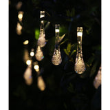 Instalatie Craciun, Tip Picaturi, 50 Led-Uri, 9.5 Metri, Energie Solara, Senzor De Lumina