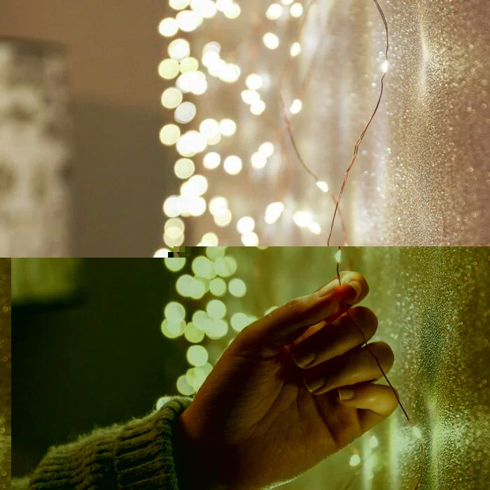 Instalatie Craciun Tip Turturi, IP44, 30 m, 858 Led-uri, Alb cald, 8 jocuri de lumini, 31 V, Telecomanda inclusa, Interconectabila, Prelungitor 3 m inclus, Fir Cupru, Vivimall, Interior/Exterior - vivimall.ro