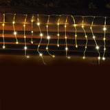 Instalatie Craciun Tip Turturi, IP44, 5 m, 143 Led-uri, Alb cald, 8 jocuri de lumini, 31V, Interconectabila, Prelungitor 3 m inclus, Fir Cupru, Vivimall, Interior/Exterior - vivimall.ro