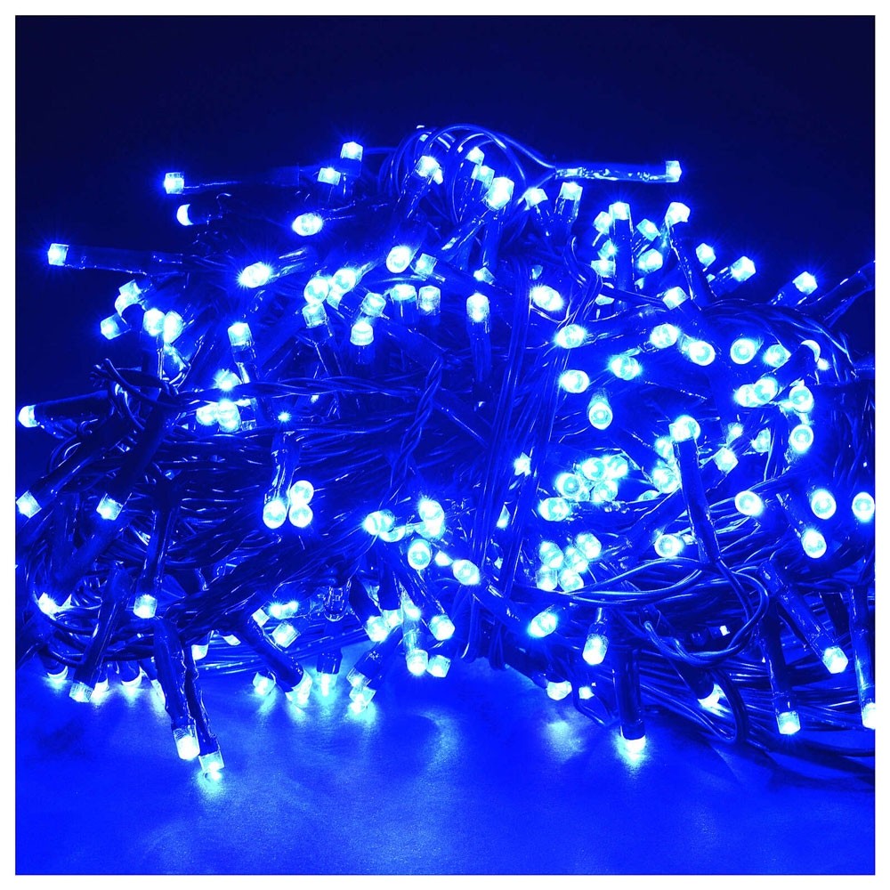 Instalatie Craciun Turturi, Ip44, 25 M, 715 Led-Uri,Perdea Franjurata, 8 Jocuri De Lumini, Transformator 31 V, Putere 9 W, Interconectabila, Interior/Exterior, Prelungitor 3 M Inclus, Fir Negru