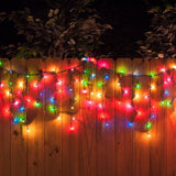 Instalatie Craciun Turturi, Ip44, 25 M, 715 Led-Uri,Perdea Franjurata, 8 Jocuri De Lumini, Transformator 31 V, Putere 9 W, Interconectabila, Interior/Exterior, Prelungitor 3 M Inclus, Fir Negru