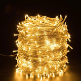 Instalatie Craciun Turturi, Ip44, 5 M, 143 Led-Uri,Perdea Franjurata, Alb Cald, 8 Jocuri De Lumini, Transformator 31 V, Putere 9 W, Interconectabila, Interior/Exterior, Prelungitor 5 M Inclus, Fir