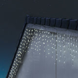 Instalatie Craciun Yoto, Tip Franjuri/Turturi, 12 m, 300 LED-uri, Prelungitor 1.5 m, 8 Jocuri de Lumini, Interconectabila, Conectare la Retea, Fir transparent, Interior/Exterior, Alb Rece - vivimall.ro