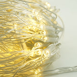 Instalatie Craciun Yoto, Tip Plasa, 3 m x 1 m, 160 LED-uri, Prelungitor 1.5 m, 8 Jocuri de Lumini, Interconectabila, Fir transparent, Interior/Exterior, Alb Cald - vivimall.ro