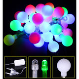 Instalatie Sfere Brad Craciun 3 Metri, 20 Led-Uri, Alimentare La Retea, Fir, Multicolora - vivimall.ro