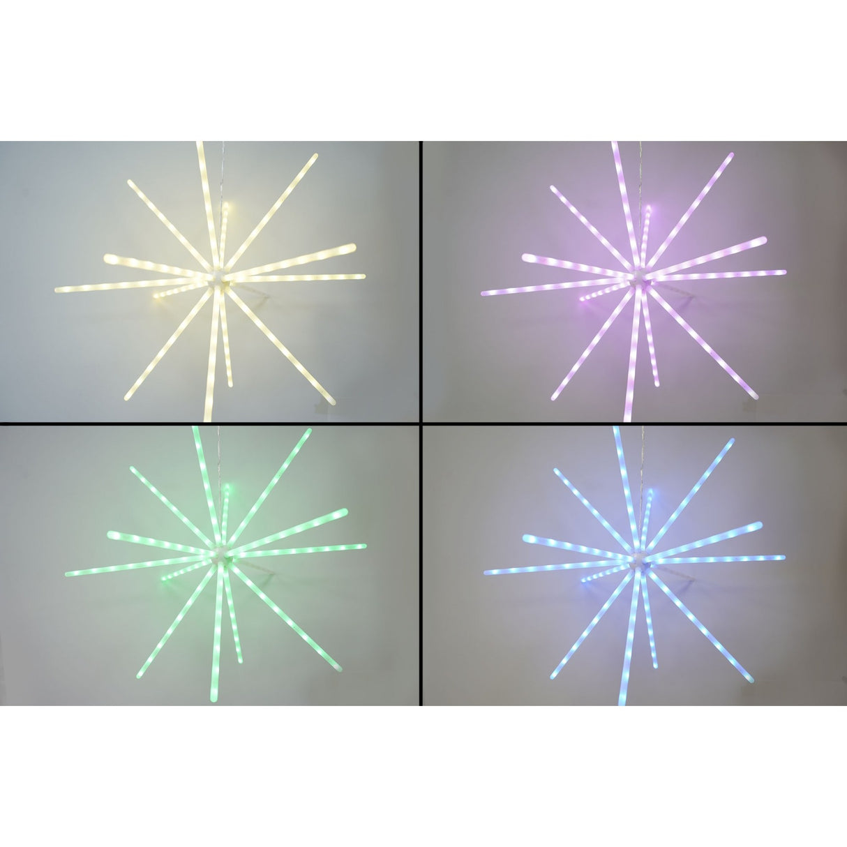 Instalatie De Craciun,112 Led-Urijoc De Lumini, Rgb,Explozie Stelara,Cu Transformator,Fir Cupru,Interior/Exterior
