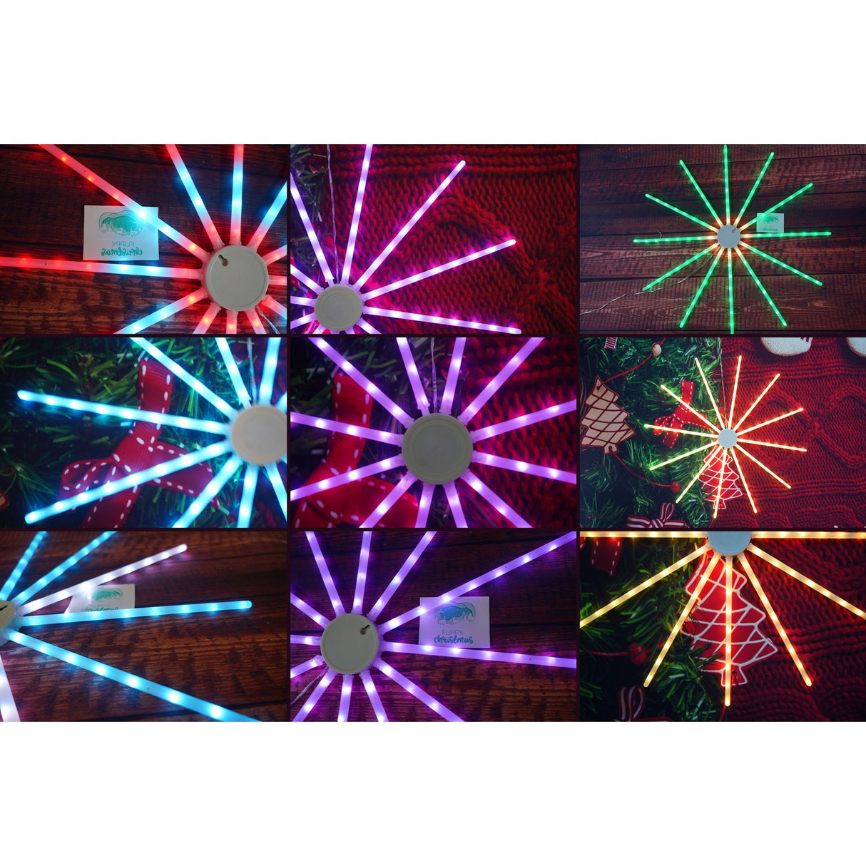 Instalatie de Craciun,96 LED-uri,joc de lumini,multicolor RGB,moara de vant,cu transformator,fir cupru,interior/exterior,Vivimall - vivimall.ro