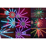 Instalatie de Craciun,96 LED-uri,joc de lumini,multicolor RGB,moara de vant,cu transformator,fir cupru,interior/exterior,Vivimall - vivimall.ro