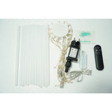 Instalatie de Craciun,96 LED-uri,joc de lumini,multicolor RGB,moara de vant,cu transformator,fir cupru,interior/exterior,Vivimall - vivimall.ro