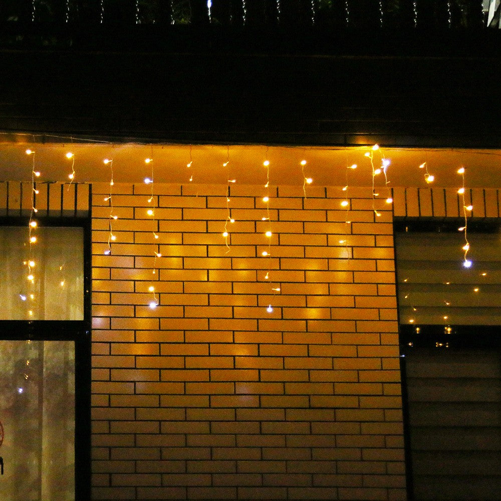 Instalatie De Craciun, Basic, Tip Turturi / Franjuri Cu Flash, 4 M, 132 Led-Uri, Interconectabila